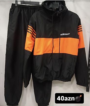 Kişi geyimləri: İdman dəsti, Adidas, rəng - Qara — 1