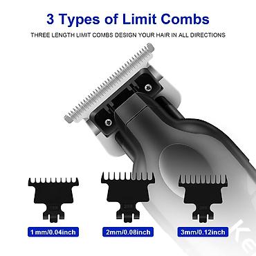 sac tokulməsi: Trimmer Kemei 2293 - 1 Sürətli / 6000RPM / 1200MAH - 180 Dəqiqə / TYPC — 5
