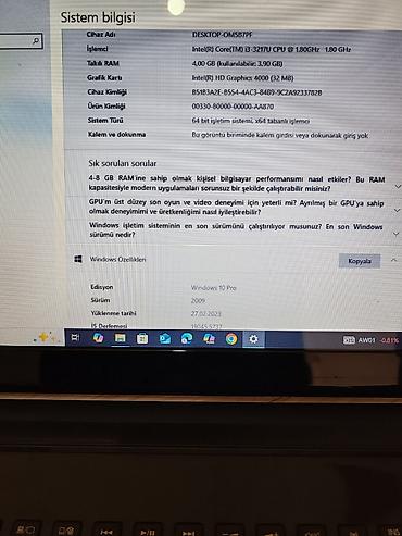 pulsuz video cat: Toshiba noutbuk Uzun müddətdir istifadə olunmur.Tam işlək — 3