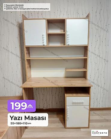 Düz masa, Stulsuz, Polkalı, Siyirməli, Sadə laminat