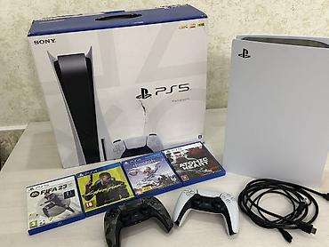 Видео оюндар жана приставкалар: Игровая приставка Sony PlayStation 5 в комплекте с двумя беспроводными — 7