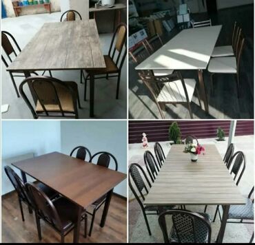 Sifarişlə masa və oturacaq dəstləri: Kvadrat masa, Mətbəx üçün, Qonaq otağı üçün, Dəhliz üçün, 4 nəfər, Açılmayan, İran, 3 il zəmanət — 23