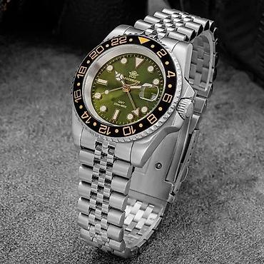 Ručni satovi: ADDIESDIVE AD2050 -40mm- Zelena -Rolex GMT-Master II Hom Potpuno nov — 2