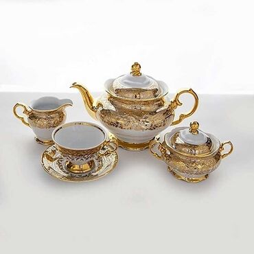 Nahar dəstləri və servizlər: Nahar dəsti, rəng - Qızılı — 20