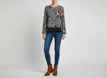 bluza z jamnikiem: Bluzka damska, rozmiar L