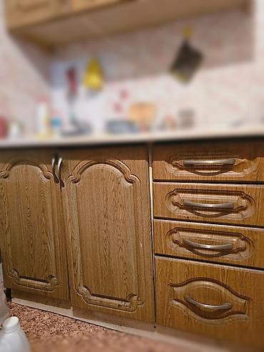 Кухонные комоды: Кухонный гарнитур, Б/у, цвет - Коричневый, Самовывоз — 3