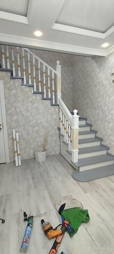 Деревянные лестницы: Деревянная лестница Для дома, Форма лестницы: Прямая, Стиль: Классический — 7