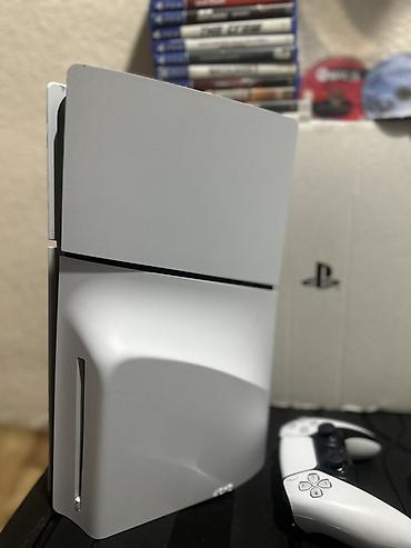 Sony PlayStation: Sony ps 5 slim 1tb + 600 игр +ufc 6 два джойстика. Новое состояние — 10