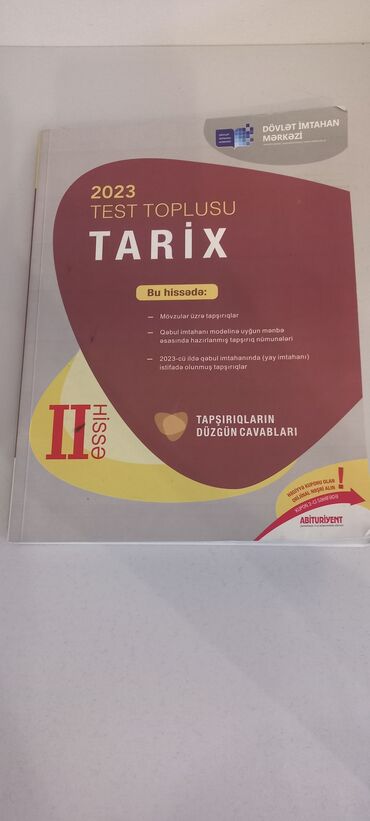 Testlər: Məhsul: DİM “Abituriyent” 2023 Test Topluları dəsti - Fənlər: Tarix lalafo.az -da Testlər: Məhsul: DİM “Abituriyent” 2023 Test Topluları dəsti - Fənlər: Tarix