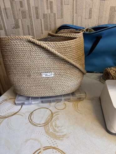 пляжная сумка: Сумка пляжная, Ручная работа сшитая из экологического материала!