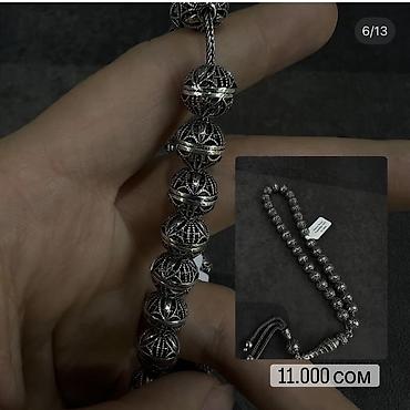 Серебряные браслеты: Серебряные четки — несколько вариантов дизайна. - Материал: серебро — 5