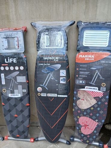 Pərlər, ventilyatorlar: Ütü masaları – Cingillioğlu markası Müxtəlif modellər: - CINDY (CM — 2