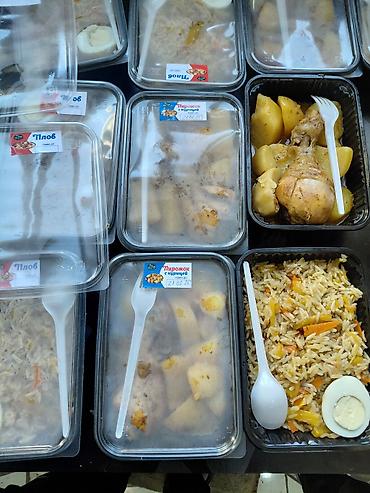 Готовые блюда, кулинария: Плов в индивидуальных контейнерах плов 1 кг +шакарап 1 вах 2400 — 9