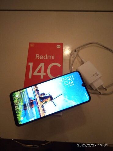 redmi es2: Xiaomi Redmi 14C, rəng - Gümüşü, 
 Sensor, Barmaq izi, İki sim kartlı