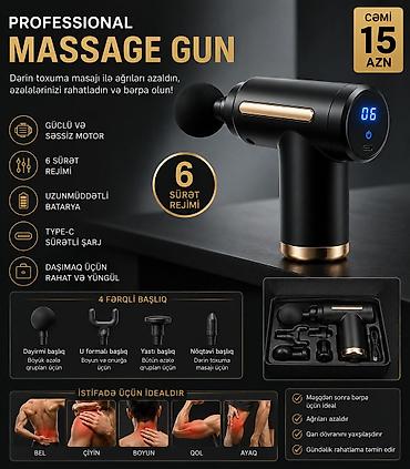 cene aparati: 💥 Professional Massage Gun – Güclü Masaj Aparatı 💥 📦 Qiymət: 15 AZN — 2