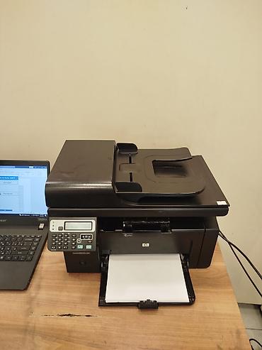 hp printer skaner: Hp 1217 çap,copy,skan,adf,şəbəkə tam işlək vəziyyətdə cəmi 2min sənəd — 1