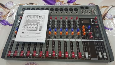 ses guclendırıcı: Mikşer 12 kanal təp təzədi mp 3 yazlr blutuzu var fləş oxudur