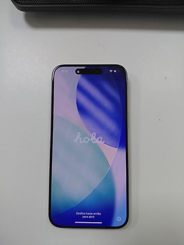 IPhone 15 Pro, Б/у, 256 ГБ, Natural Titanium, Коробка, 84 %