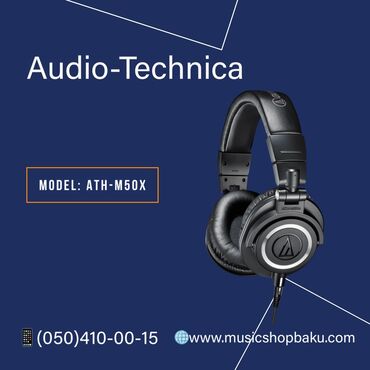 nausniki: Audio-Technica qulaqlıq Model: ATH-M50X İstehsalçı Ölkə: Yaponiya