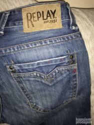 Farmerke: Original Replay farmerice 32 100% cotton Polustruk 43cm duzina — 1