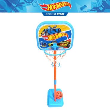 нолик с париком: Детский баскетбольный набор Hot Wheels - Тематика: Hot Wheels — яркий