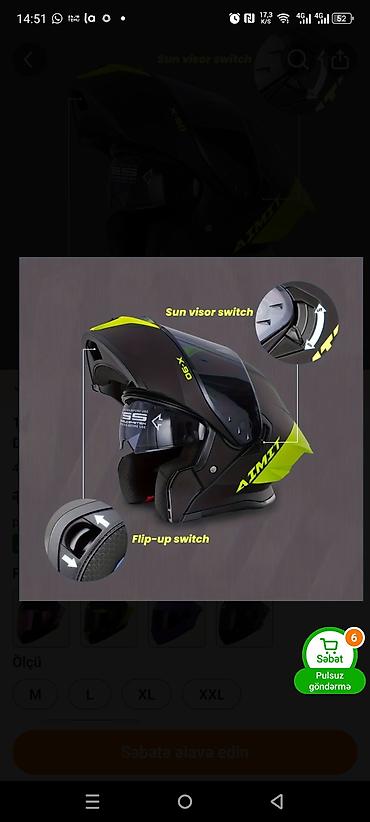 disko şar: Moto kaskalar Çənəsi açılan AIMIT X-90 qapalı tip motosiklet dəbilqəsi — 4
