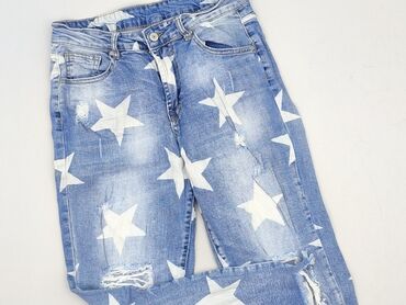 legginsy woskowane wysoki stan: Denim, Jeansy damskie, rozmiar S