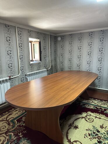 лес жыгач: Зал үчүн үстөл, Колдонулган, Бүктөө, Oval, Жыгач
