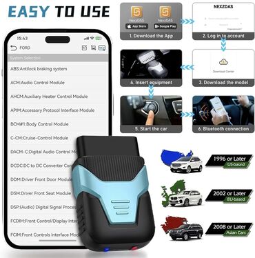 Alati za automobile: Novo - Humzor Z100 Elite Bluetooth OBD2 iOS & Android HUMZOR Z100 — 11