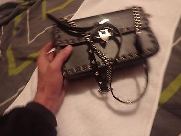 Классические сумки: Сумка Valentino Garavani Rockstud, черная - Материал: гладкая черная — 8