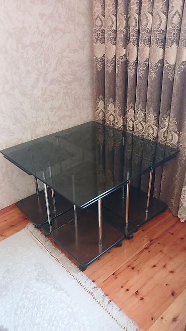 Qonaq otağı üçün, Yeni, Açılmayan, Kvadrat masa, 4 stul