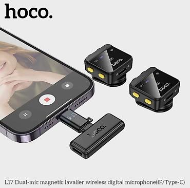 Аудиотехника: HOCO L17 Магнитный беспроводной петличный микрофон для iPhone Android — 4