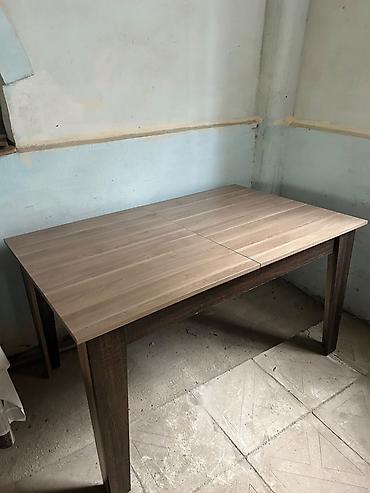 isci masa: Yemək/Qonaq masasası və stul dəsti - Masa: geniş ölçülü, uzadıla — 1