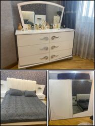 Qonaq otağı dəstləri: İkinəfərlik çarpayı, Dolab, Termo, 2 tumba, Türkiyə, İşlənmiş