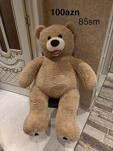 oyuncaq gitara: Böyük plyuş ayı oyuncaq - Rəng: açıq qəhvəyi - Ölçü: 85 sm (boy) - — 1