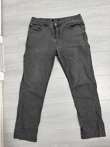 Жынсылар: Мужские джинсы BOSS - Цвет: серый (stone/washed эффект). - Крой — 2