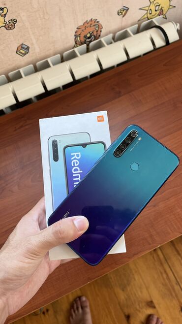 Redmi: Redmi Note 8, 64 GB, rəng - Mavi, Barmaq izi