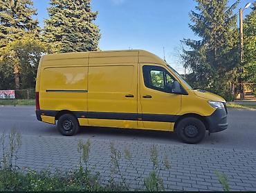 рейка спринтер: Mercedes-Benz Sprinter 315 фургон, жёлтый, длинная база и высокий — 2