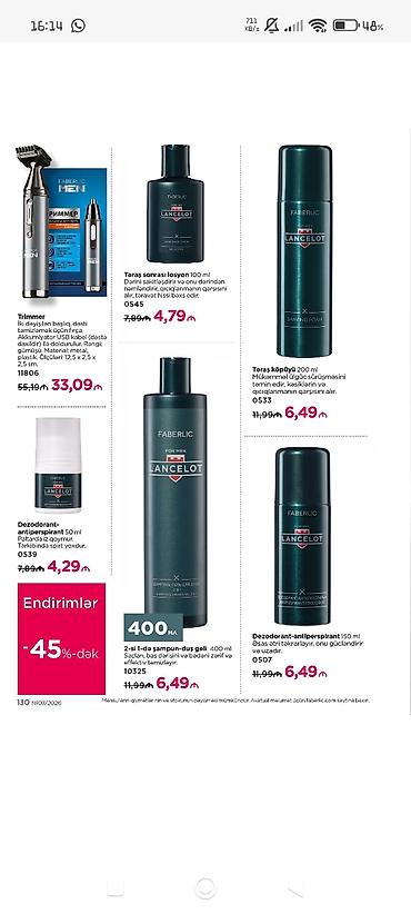 Kosmetika dəstləri: Kosmetik dəst, >10 məhsul, Yeni, Ödənişli çatdırılma, Rayonlara çatdırılma, Pulsuz çatdırılma — 34