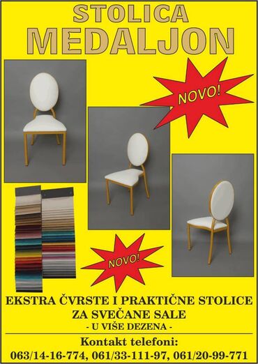 prodaja stolova i stolica: Novo