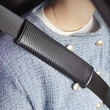 seat: Avtomobil üçün təhlükəsizlik kəməri qoruyucusu — Qara Qara rəngli — 2