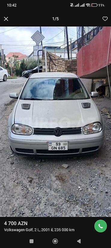 Volkswagen: Volkswagen Golf: 2 l | 2001 il Hetçbek — 1