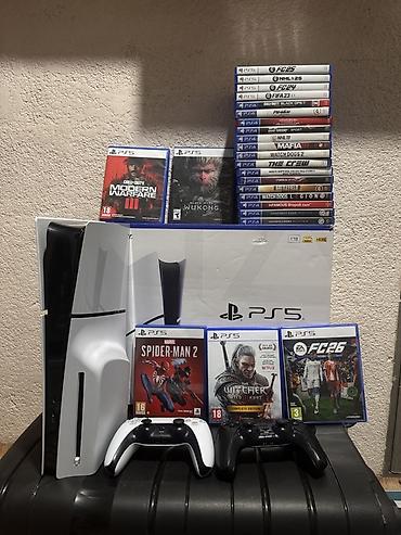 пс 5 slim: Sony ps 5 slim + 600+ игр + два джойстика! Гарантия лично от меня 2 — 1
