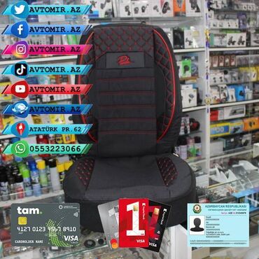 Oturacaq örtükləri: Oturacaq üçün cexol ( örtük, çexol ) istənilən avtomobilə var. Qiymət — 25