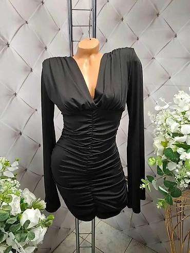 Haljine: Elegantne ženske haljine – večernji modeli sa dugim rukavima - — 18