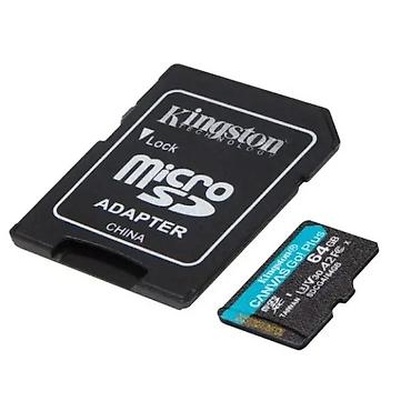 Memorijske kartice za kamere: Kingston Canvas Go! Plus microSD memorijska kartica 64 GB sa SD — 6