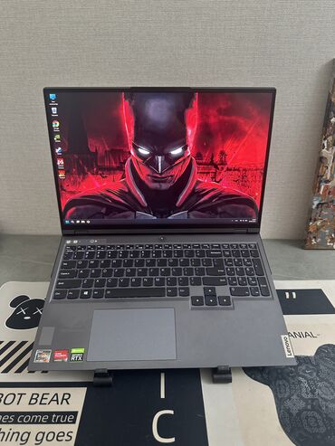 телефоны для игры: Ноутбук, Lenovo, 16 ГБ ОЭТ, AMD Ryzen 5, 16 ", Колдонулган, Татаал эмес тапшырмалар үчүн, эс тутум NVMe SSD