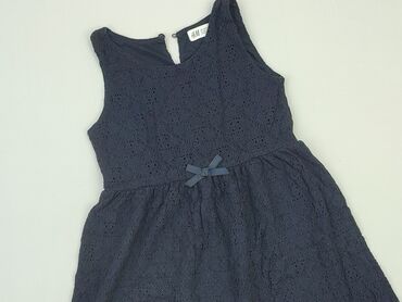 sukienka niebieska letnia: Dress, H&M, 8 years, 122-128 cm, condition - Good