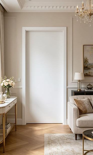 Ağ rəngli daxili sürgülü qapı - Minimalist dizayn: tam hamar səth at lalafo.az Ağ rəngli daxili sürgülü qapı - Minimalist dizayn: tam hamar səth