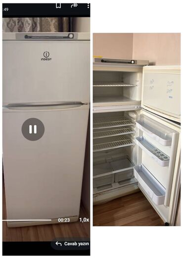 Yemək hazırlamaq üçün texnika: 2 qapılı Indesit Soyuducu Satılır, rəng - Ağ